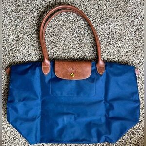 Longchamp Le Pliage Navy Tote
